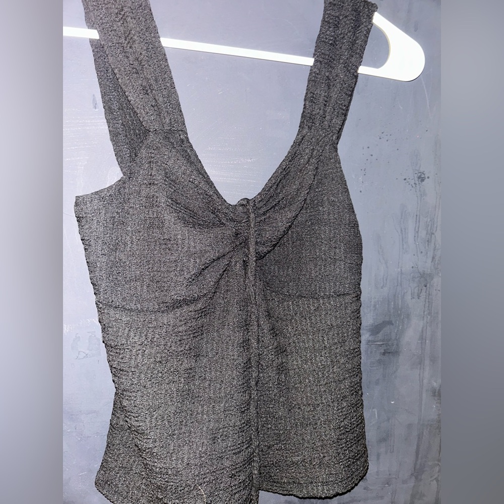 Chic Charcoal Sleeveless Tank Top